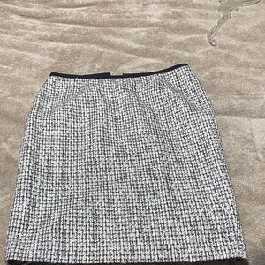 Calvin Klein Monochrome Tweed Pencil Skirt